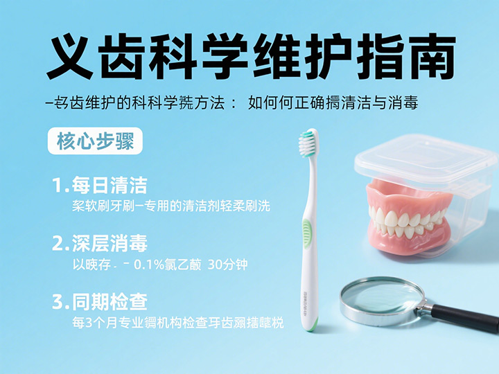 義齒維護(hù)的科學(xué)方法：如何正確清潔與消毒？|成都義齒廠家