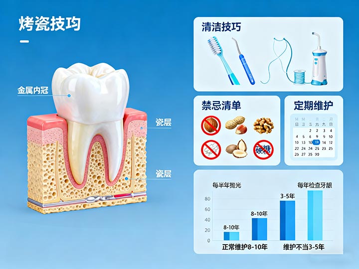 烤瓷牙、全瓷牙、活動(dòng)義齒：成都不同材質(zhì)義齒維護(hù)差異指南 | 成都義齒廠家